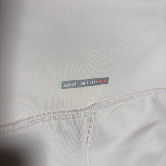 Aerie Offline Real Me Size Large Blush Pale Pink Leggings Mesh Cut Out Pockets - Picture 11 of 11